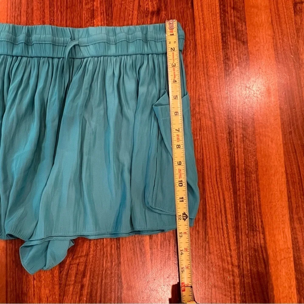 Ramy Brook Austin Shorts Lightweight Butterfly in Lagoon Blue Teal Small